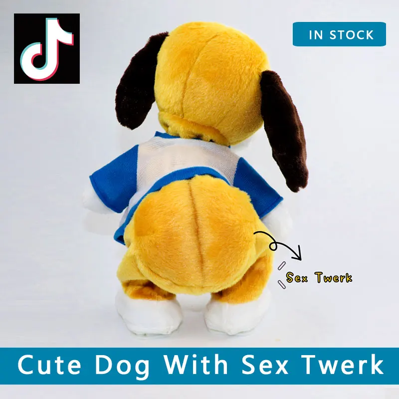 Плюшевые электрические игрушки с сексом twerk детская собака кукла музыкальная