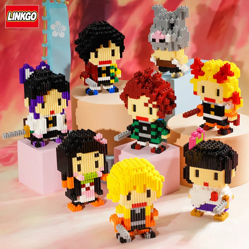 

Anime Doll DIY Model Small Particles Building Blocks Cartoon Characters Diamond Assembly Mini Building Blocks Children's Toys