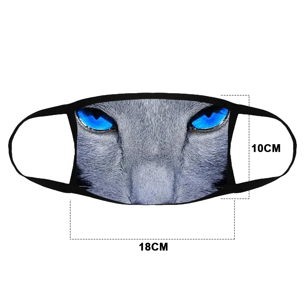Adult Couple Animal Print Mask Outdoor Cycling Breathable Sports Masks Protective Face Earloop Mascarillas | Безопасность и защита
