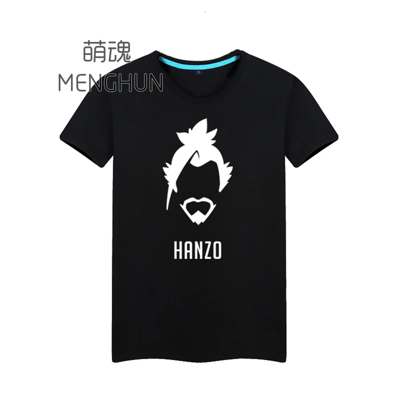Высококачественные костюмы фанатов игр мужские хлопковые футболки HANZO нового