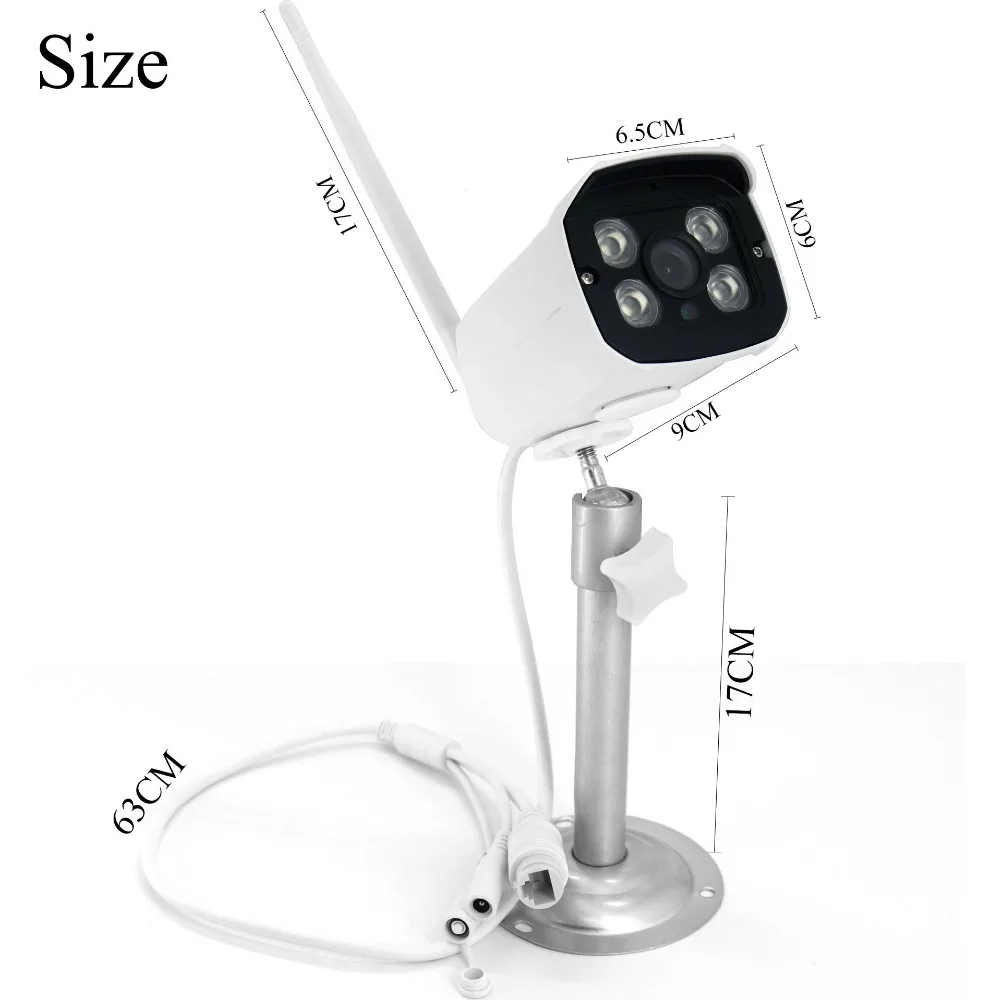 1080P Wi-Fi IP камера 2.0MP HD уличная Водонепроницаемая инфракрасная камера ночного видения, камера видеонаблюдения, аудио запись Yoosee