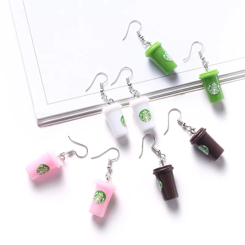 

Funny Drinking Jewelry Resin Wine Bottle Earrings Creative Party Fashion Clear Glass Cocktail Earrings for Women Fashion Gift