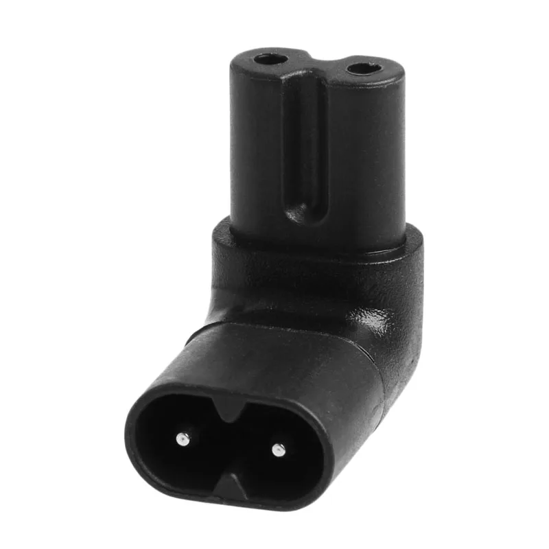 

IEC 320 2-Pin C7 Female To C8 Male Right Angled AC Power Adapter Converter 32CC
