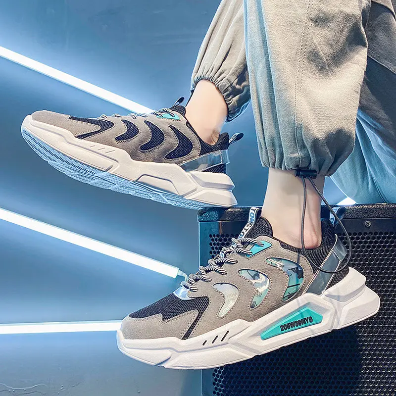 

Men's Jogging Shoes Lightweight Breathable Mesh Couple Sports Shoes Outdoor Hiking Shoes