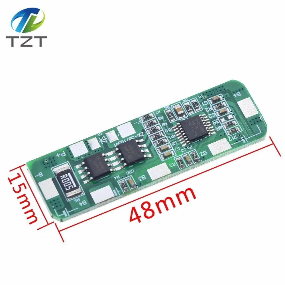 Защитная плата управления 4A-5A PCB BMS для 4 упаковок литий-ионный аккумулятор 18650