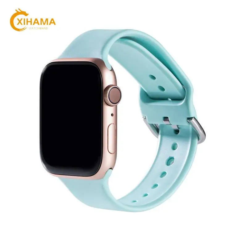 

Silicone Sport Band For Apple Watch Series 5 4 3 2 1 For iWatch 44mm 40mm Wrist Bracelet Strap 38mm 42mm Watchband Applewatch