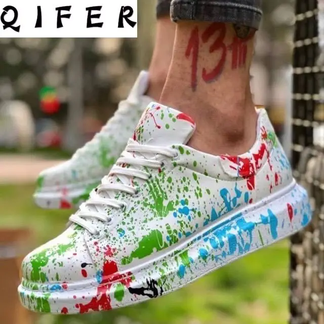 

Fashion Casual Shoes Couple Vintage Shoes Woman Vulcanized shoes Graffiti Mujer Sapato Feminino VIP For Dropshipping #2229