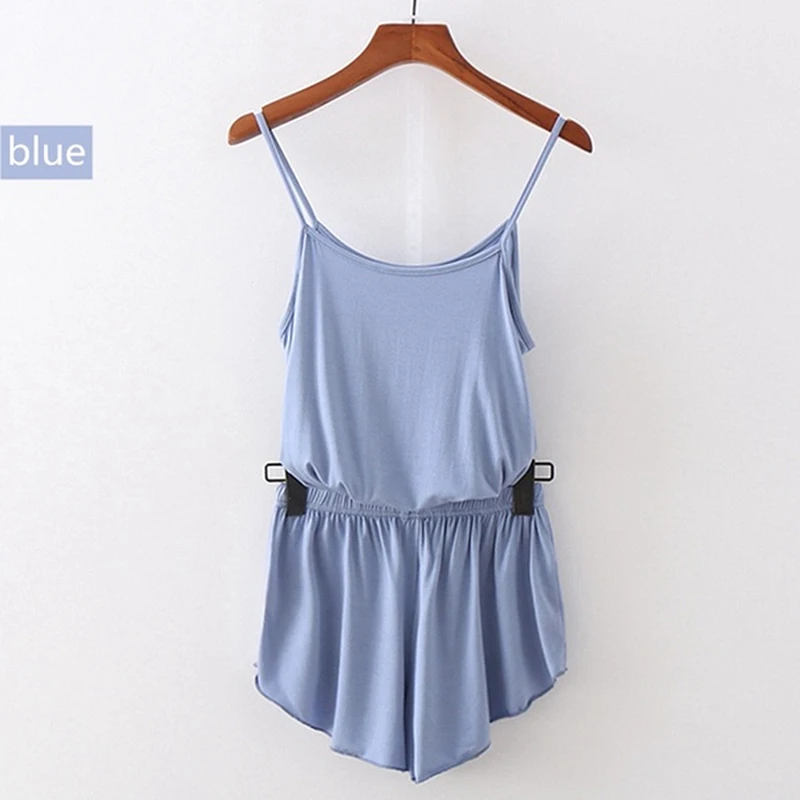 

Women Solid Sleepwear Set Sleeveless Cute Cami Top And Shorts Pyjamas Sets Summer Nightwear Sleep Lounge Home Clothes For Femme
