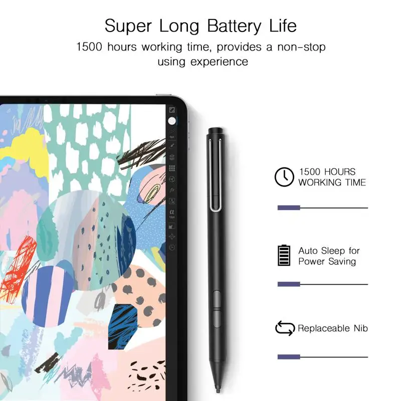 Профессиональный емкостный стилус карандаш для Microsoft Surface 3 Pro 4 5 6 HP X360 ASUS Transformer T3