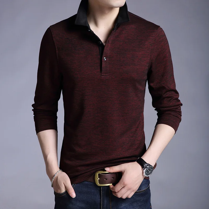 Мужская рубашка поло с длинным рукавом размеры до 5XL|Поло| |