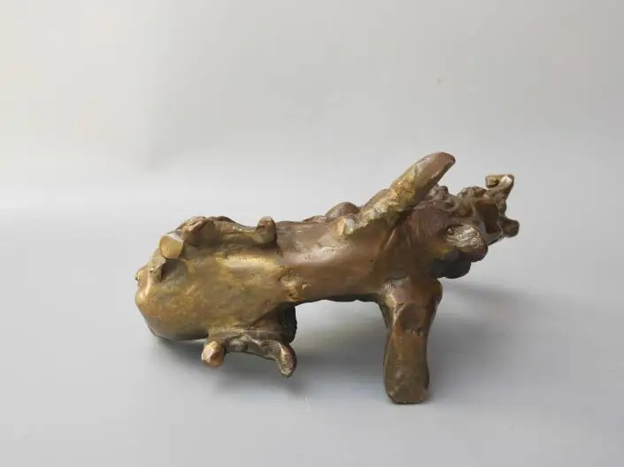 

Chinese Pure Brass Tree Under Old Man Crafts Statue Ornaments