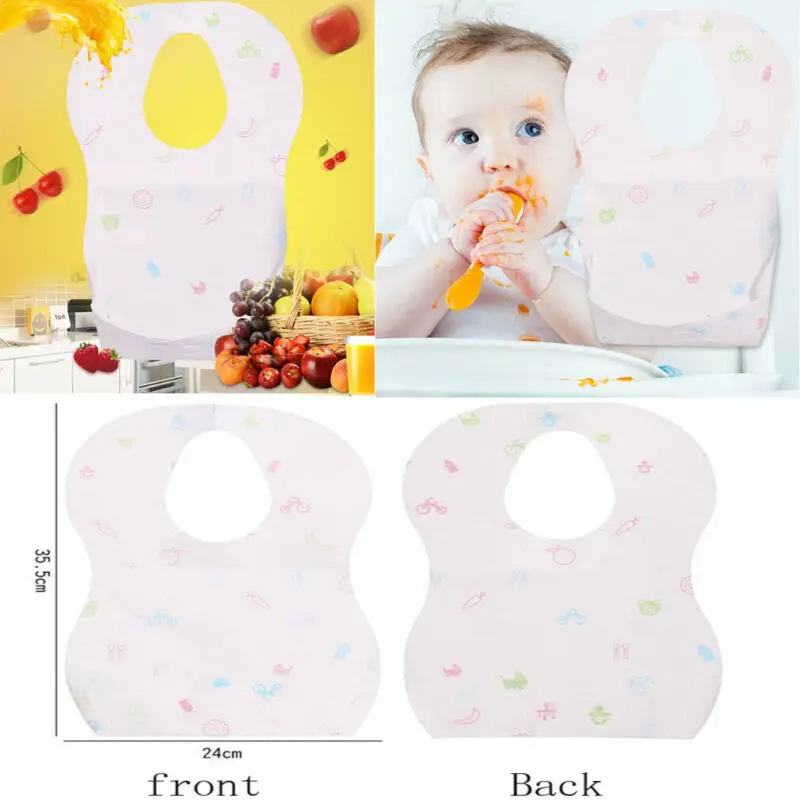 10 шт одноразовые детские нагрудники для путешествий водостойкие стерильные