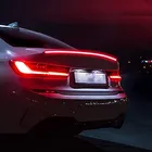 Универсальный светодиодный спойлер, задний спойлер, комплект губ футов для автомобильного багажника, стоп светильник, отделка из углеродного волокна, Универсальный подходит для крыши, крыла