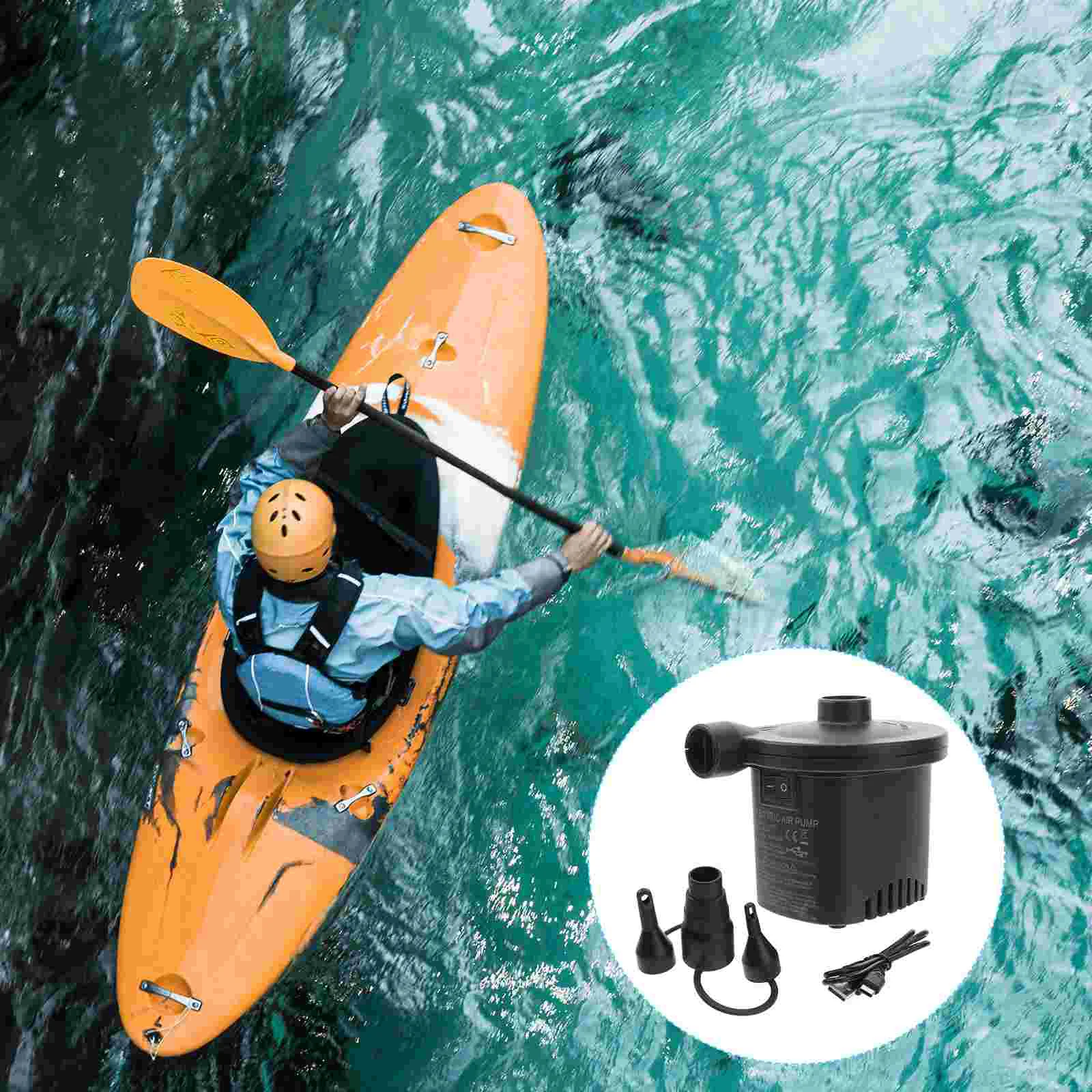 

Rechargeable Air Pump Quick-Fill Inflator Deflator Portable Air Pump (Black)