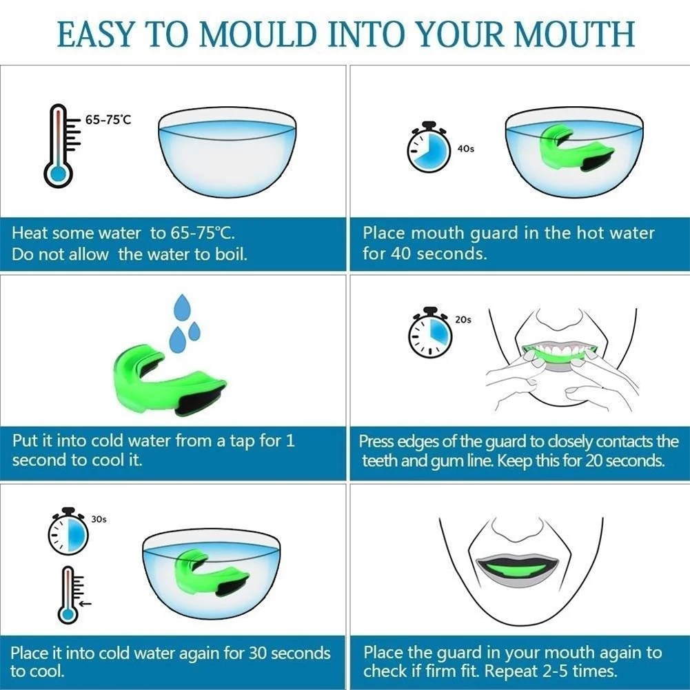 

Wear-resistant Sports Mouth Guard Teeth Protector for Boxing Karate Taekwondo Boxing sports accessories