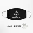 Копия сохраняют Спокойствие I cannot IM BARBUDANS маска унисекс многоразовая маска для рта белая Милая аниме маска для лица Mascarilla