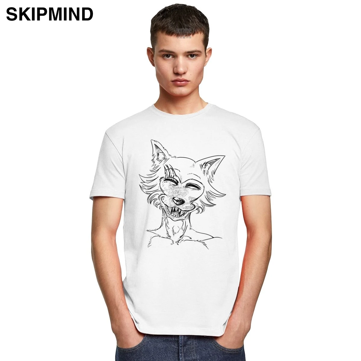 Великолепные мужские футболки с короткими рукавами Beastars 100% хлопковая Футболка