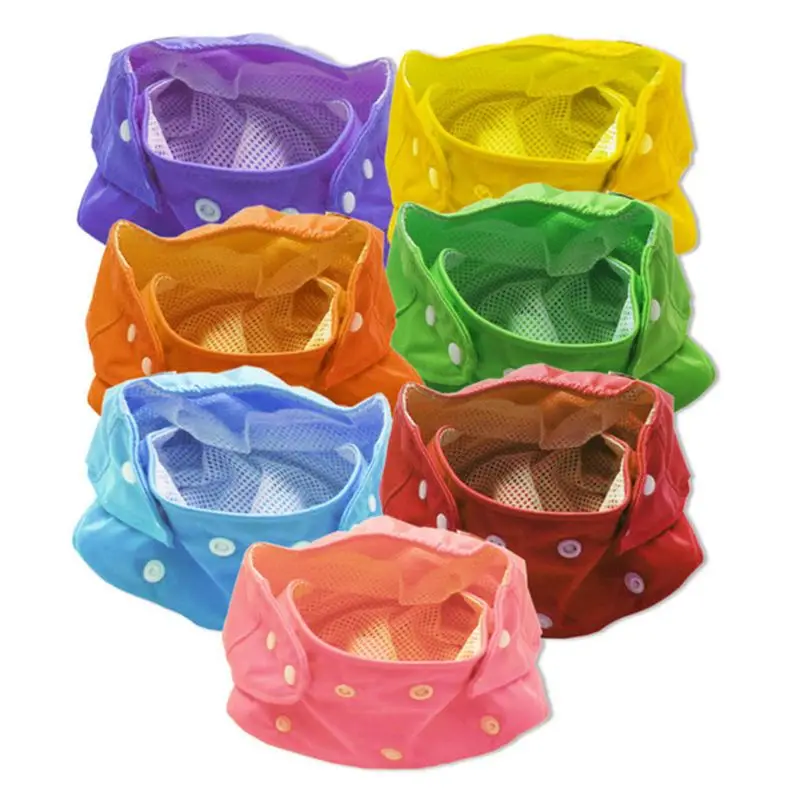 

7Pcs Set Infant Nappy Baby Cloth Diaper Adjustable Washable Reusable Soft Cover Infant Nappy