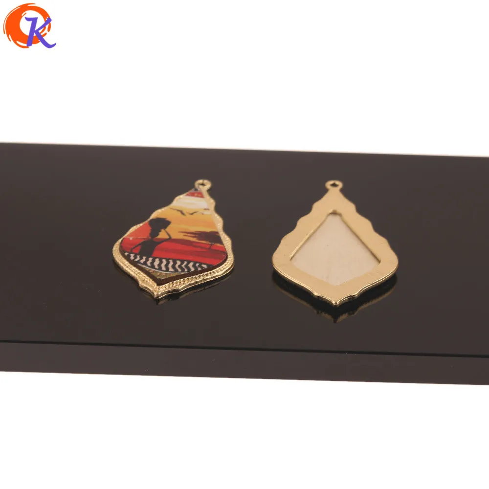 

Cordial Design 50Pcs 27*48MM Jewelry Accessories/Hand Made/Earrings Parts/Charms/Drop Shape/DIY Wood Making/Earrings Findings