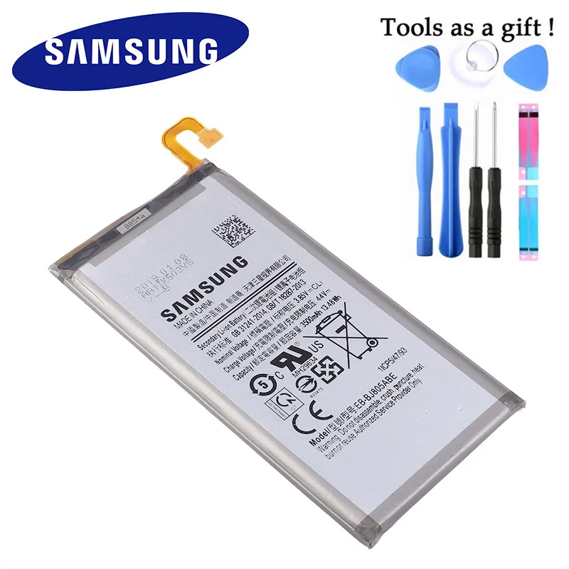 Батарея EB-BJ805ABE для samsung Galaxy A6 плюс A6+ SM-A605F A605G A6050 A605K A605FN A605GN 3500 мАч с инструментами
