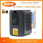 Частотно-регулируемый привод переменного тока 3 кВт 220 В380 В, инвертор для шпинделя 3000 кВт, Вт, частотно-регулируемый привод для драйвера ЧПУ