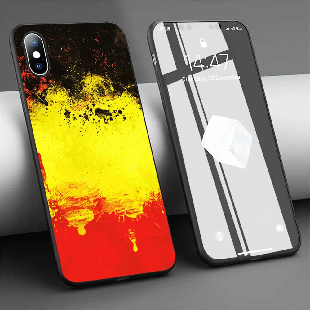 Чехол с флагом Бельгии 4 Мягкий силиконовый чехол для телефона iPhone 11 Pro Max X 5S 6 6S XR XS