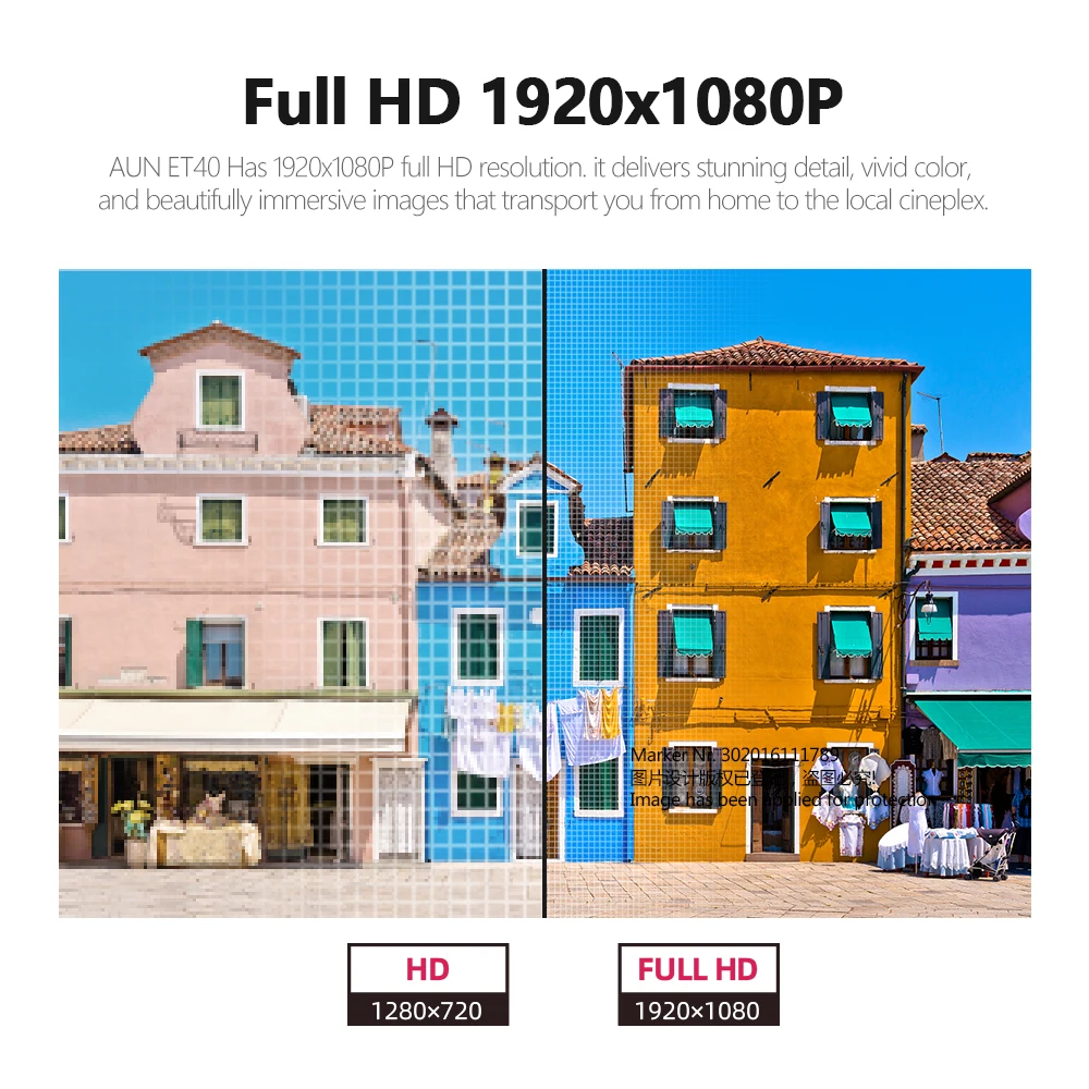Проектор AUN Full HD 1080P A13 мини проектор светодиодный домашний кинотеатр Android Smart TV 4k