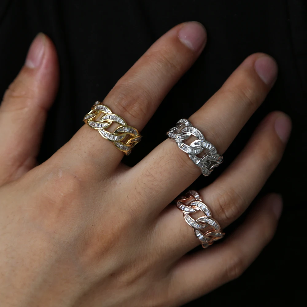 Новое горячее модное кольцо Anillos Anel кубинское микро проложить кубический циркон