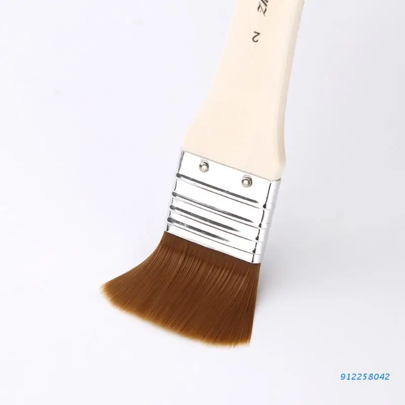 Кисти для рисования набор из 3 нейлоновых плоских кистей стен отделки дверей