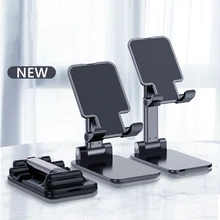 Universal Mobile Phone Holder For Live Stream In Phone Stand Metal Desk Holder For Tablet iPad Retractable Mobile Phone Holder
