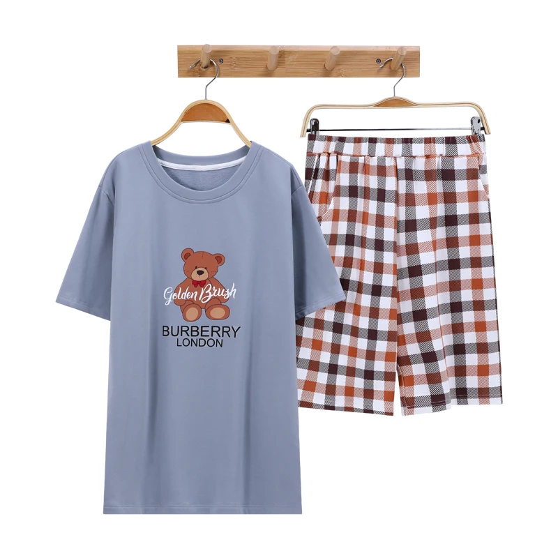 Wholesale Pajamas Sets Spring Autumn Style Men's printing  Set Silk Sleepwear Men Sexy Modern Style Soft Cozy Satin Nightgown