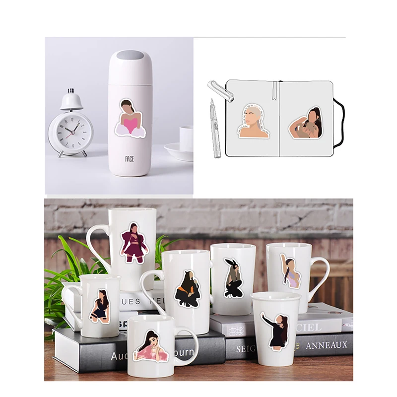 

10/30/50PCS Singer Ariana Grande Stickers Laptop Guitar Luggage Phone Bike Car Graffiti Cool Guitar Decal Kid Toys