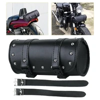 50 hot salesmotorcycle faux leather waterproof saddlebag front rear pocket pouch storage bag