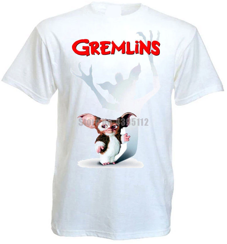 Мужские Забавные футболки Gremlins Gizmo с графическим принтом для спортзала футболка