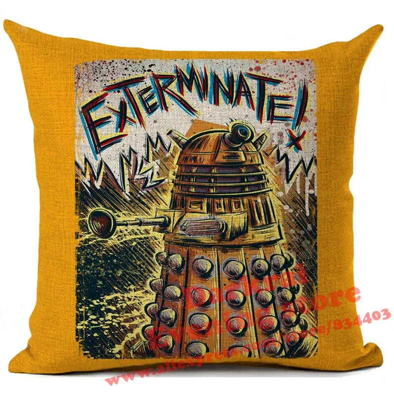 18 Наволочка для подушек Doctor Who Tardis Exterminate с принтом, подушки для дома, декор для гостиной, дивана, декоративная наволочка - Цвет: 18