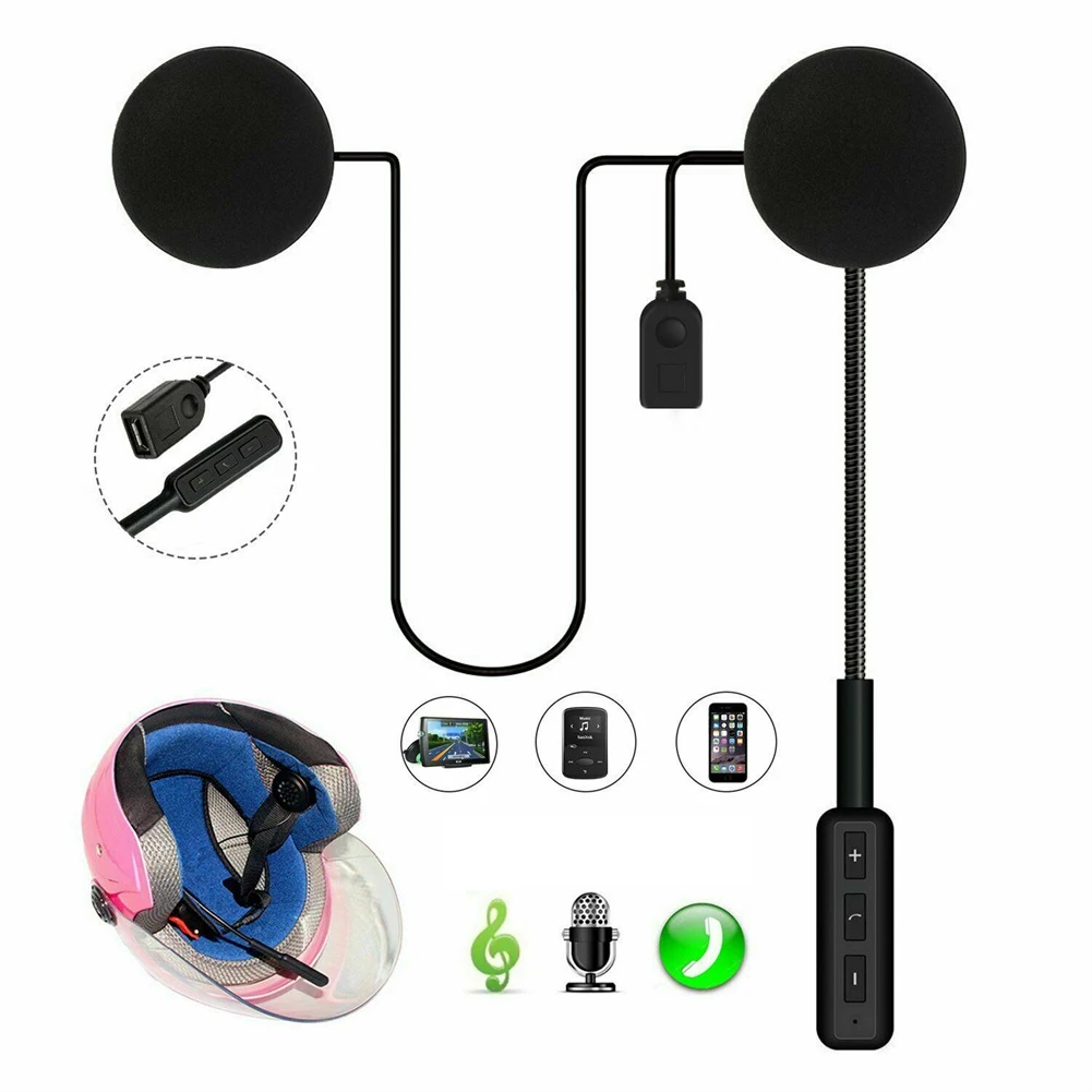 

1 шт., Беспроводная Bluetooth-гарнитура для мотоциклетного шлема
