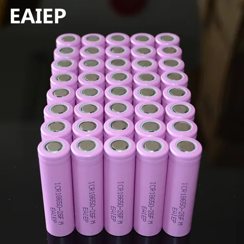 Оригинальные Литий-ионные аккумуляторы EAIEP 18650 3,7 в 2600 мАч, аккумуляторная батарея, безопасные аккумуляторы для промышленного использования