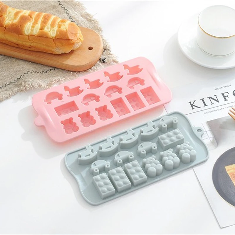 15 даже Мишка встряхивание троянский автомобиль силиконовая для шоколада выпечки