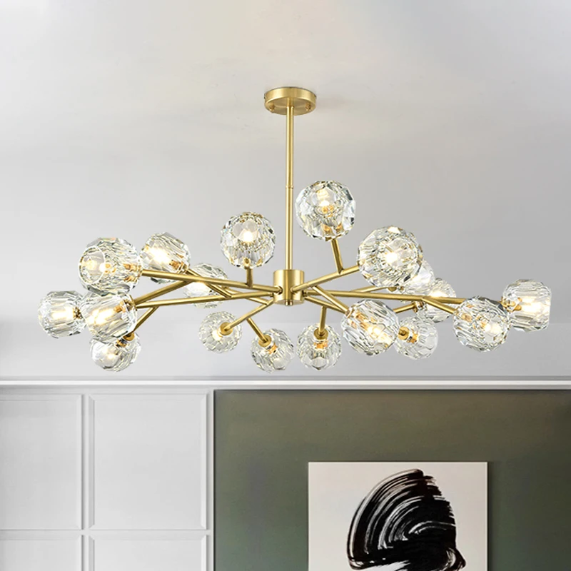

Modern Luxury Crystal LED Chandeliers Home G9 Livingroom Bedroom Diningroom Ligthing Chandelier Lights Indoor lamp Luminaire