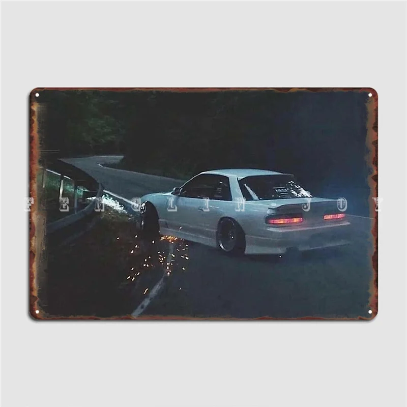 

Touge S13 Drift Poster Metal Plaque Cinema Kitchen Home Decoration Painting Décor Tin Sign Poster