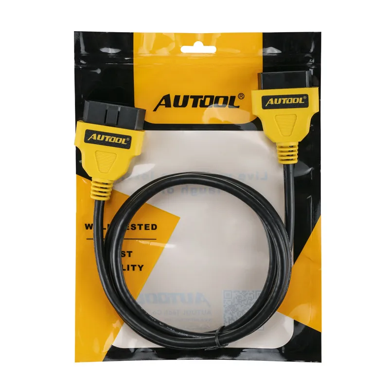 Autool OBD2 16-контактный разъем штекер-гнездо Автомобильный OBD подключение