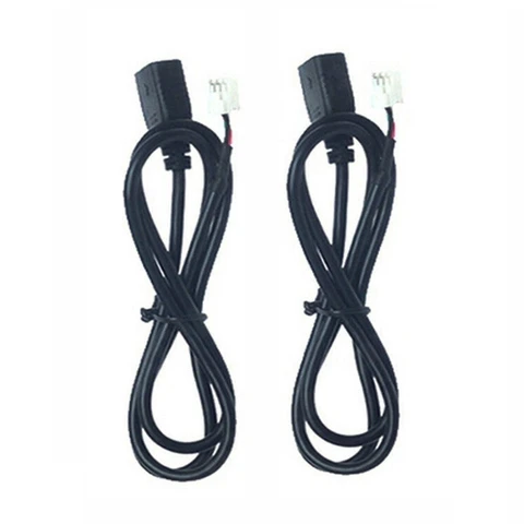 2 шт., 4-контактный + 6-контактный USB-кабель для автомагнитолы, 1 м, USB-кабель, USB-адаптер