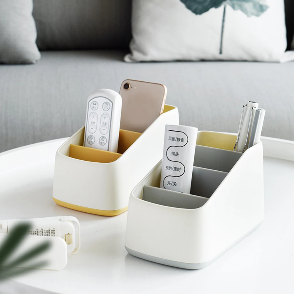 

Storage Holder Remote Caddy for Bedroom, Living Room, Office Remote Control Holder 4 Slot Storage Organizer Fast delivery Ship
