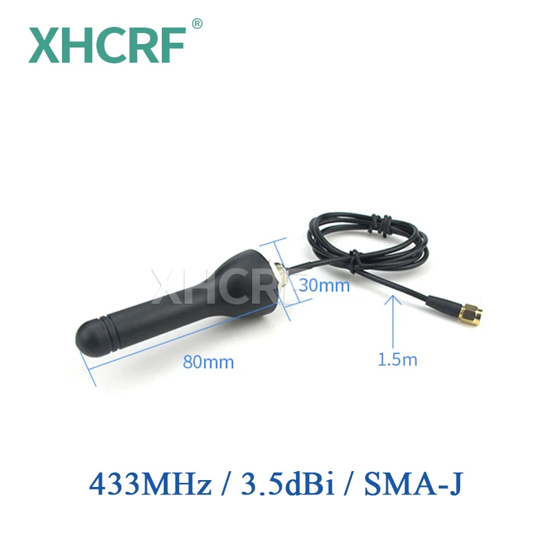 433MHz Outdoor Antenna Waterproof Lora 433M Antenna External Cabinet Antena SMA Male Long Range DTU Module Aerial TX433-JG-150