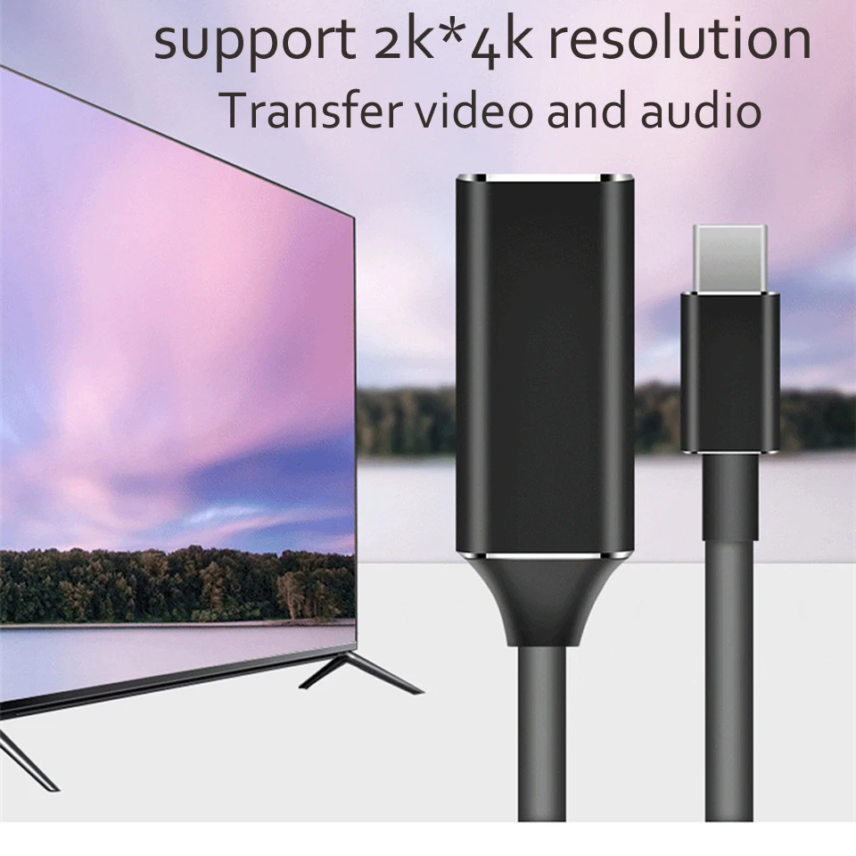 Адаптер для кабеля типа c-Hdmi 4K 2K USB 3 1 C к HDMI адаптер конвертер Папа-мама ноутбука