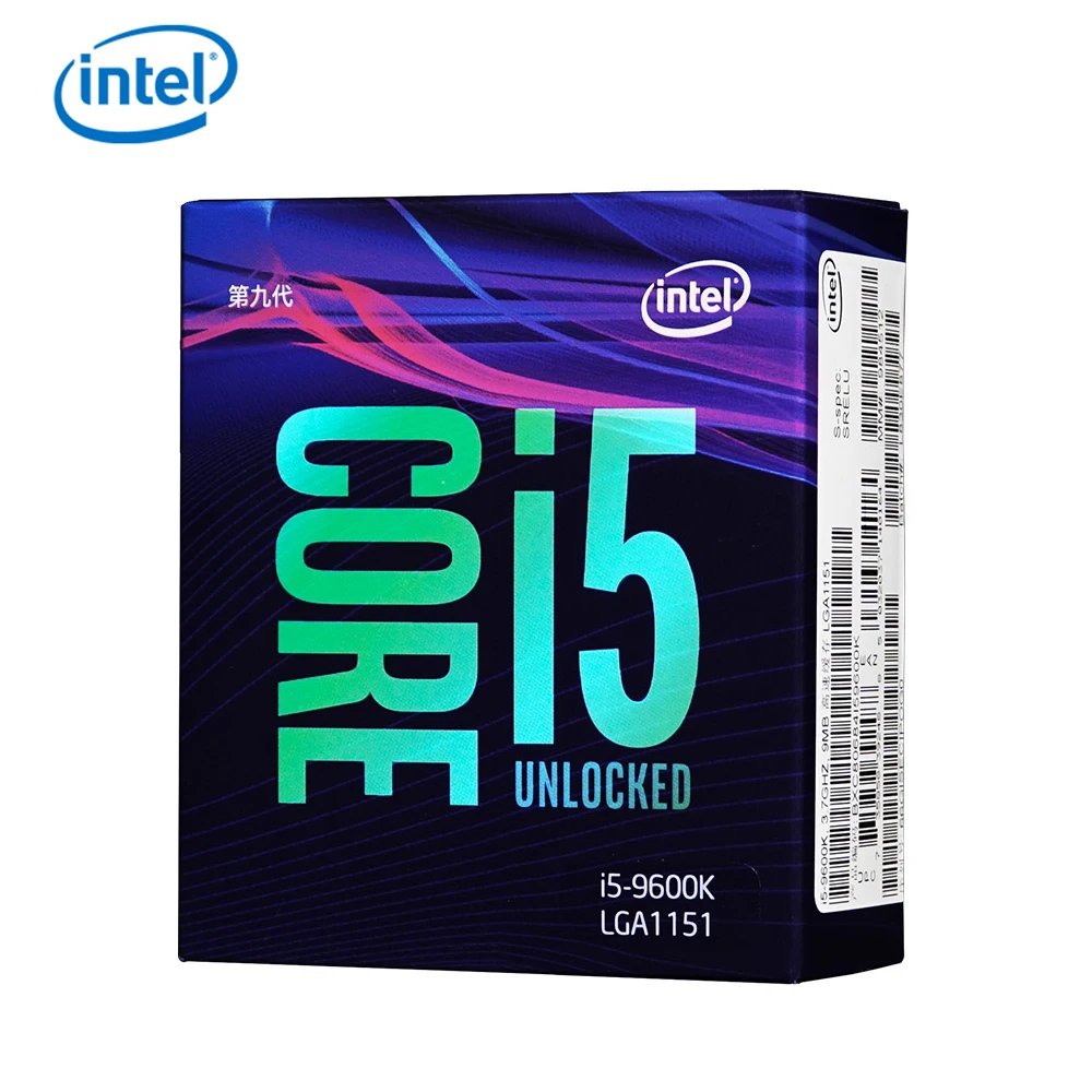 Intel Core i5-9600K настольный процессор 6 ядер до 3 7 ГГц Turbo разблокированный LGA1151 300 серия