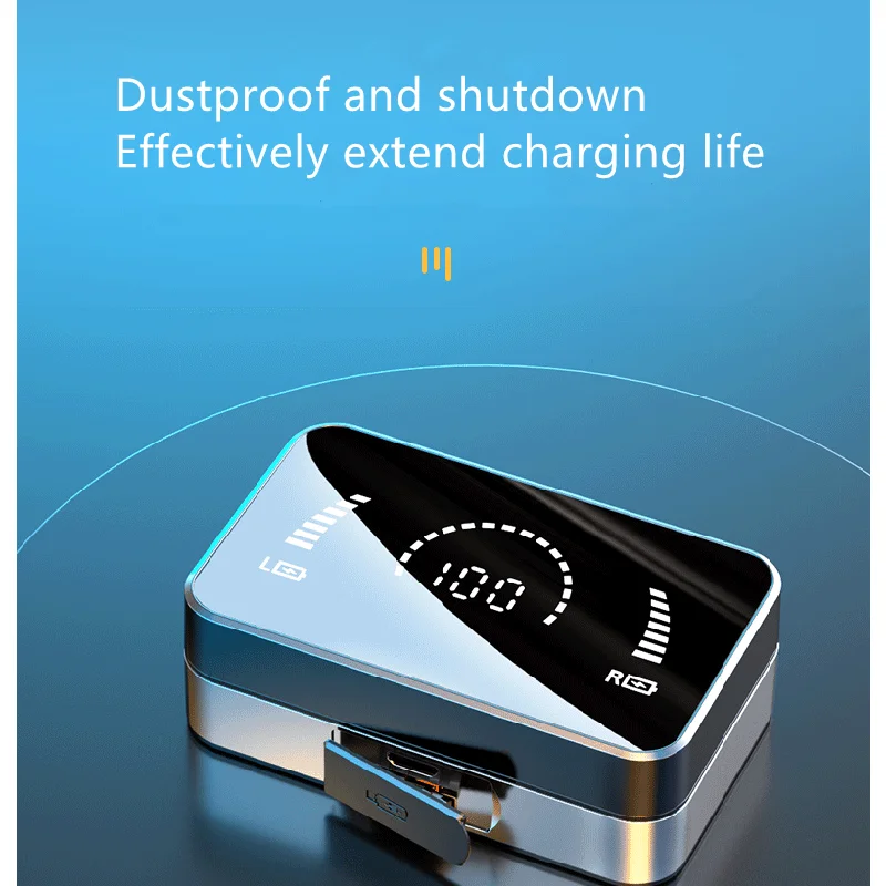 

2021 latest wireless bluetooth headset TWS T5 neodymium alloy shell professional waterproof earplugs You can take it to sleep