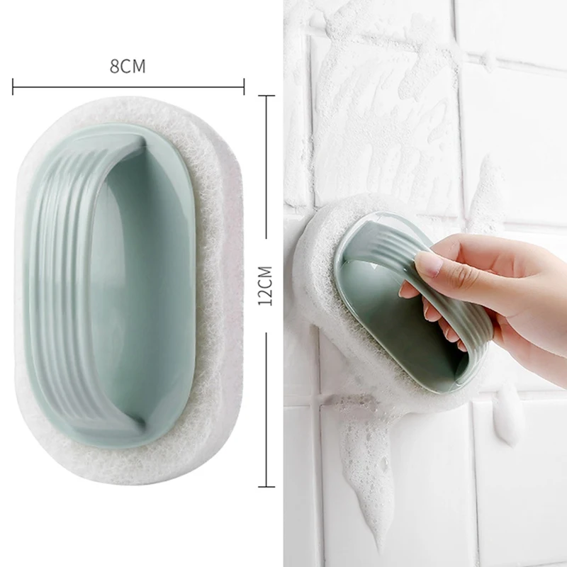 

1pcs with handle bath brush tile brush kitchen clean decontamination brush pot sponge cleaning home Accessories