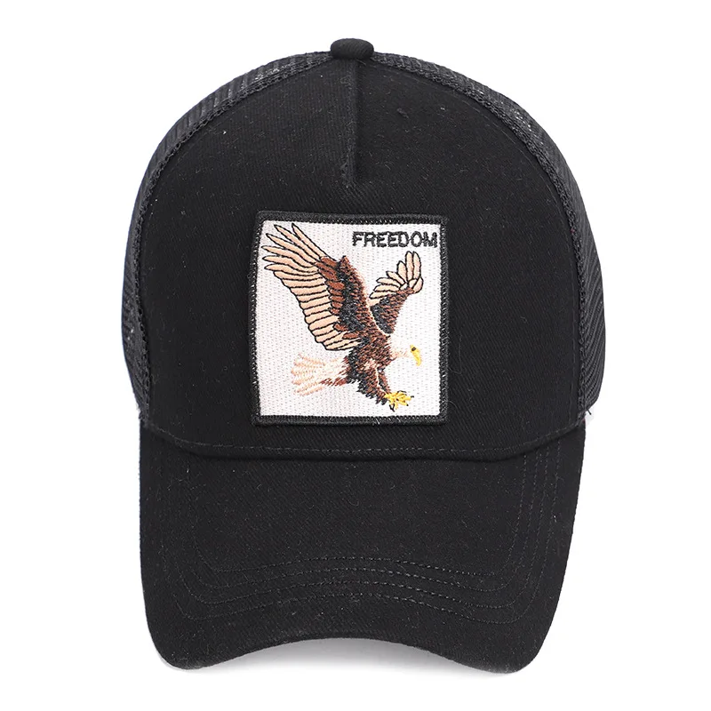 Бейсболки с вышивкой животных для мужчин и женщин летняя кепка в стиле хип хоп