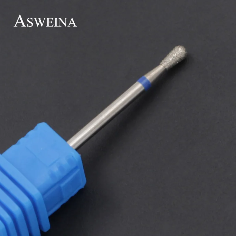 ASWEINA 1 шт. круглые алмазные вращающиеся сверла электрические сверла для ногтей Аксессуары для дизайна ногтей фрезы пилочка для ногтей инструмент для ухода за ногами